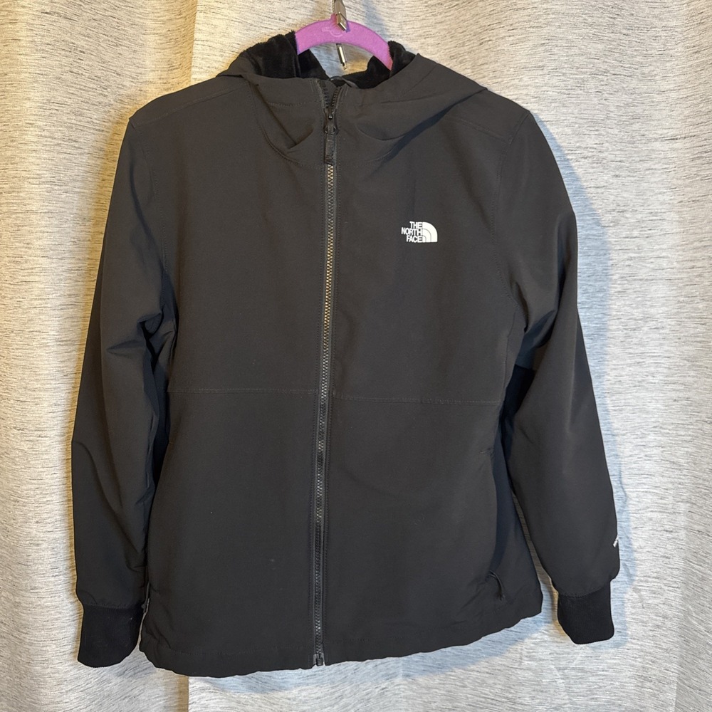 The North Face Shelbe Raschel Hoodie Womens M |Black| Windwall Hooded Jacket